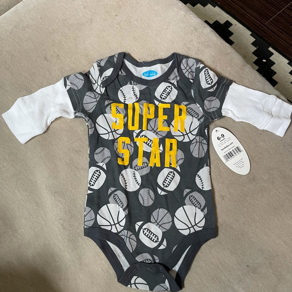 Bonbebe ages 6-9 months onesie! Never worn!